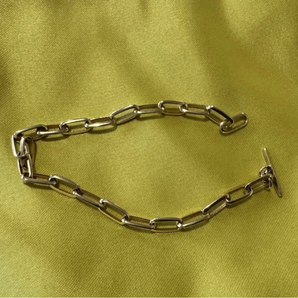Authentic Lizzie Mandler Link Bracelet 18k Gold 8 Inches